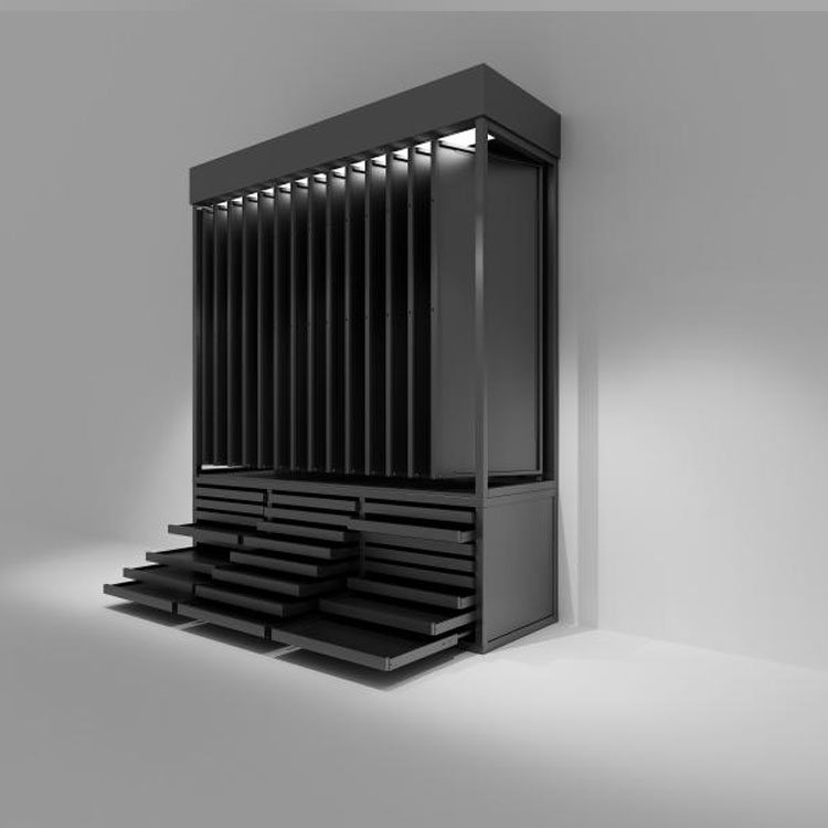 Raft de afișare din aluminiu Gusset